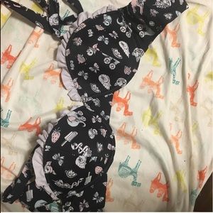 Goth bathing suit top